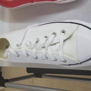 Classic White Canvas Converse Sneakers